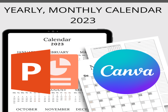 Download Canva 2023 Planner Templates PowerPoint - Premium Resources