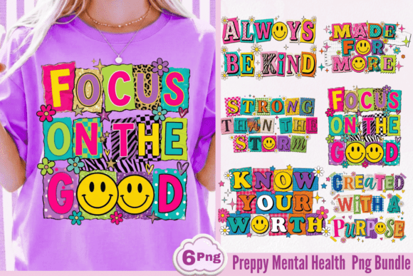 Download Preppy Mental Health Collage Png Bundle - Mental health Collection