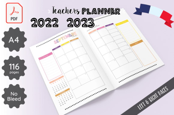 Download Teacher Planner French 2022 2023 Journal - Premium Resources
