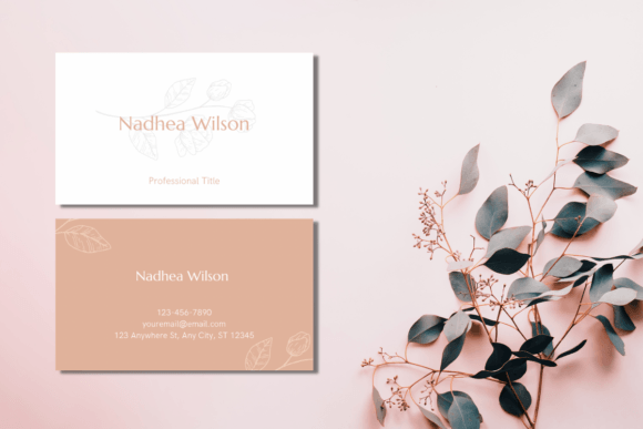 Download White Pink Business Card Template - Business Collection