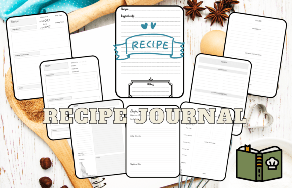 Download Recipe Journal Interiors KDP - Interiors kdp Collection