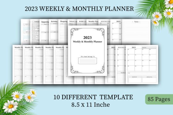 Download 2023 Weekly &amp; Monthly Planner KDP - Premium Bundle