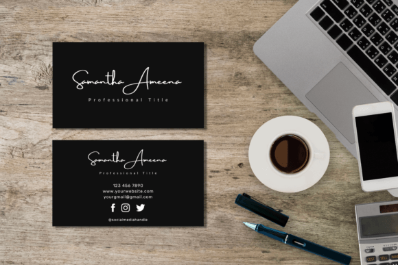 Download Black Business Card Template - Business Collection