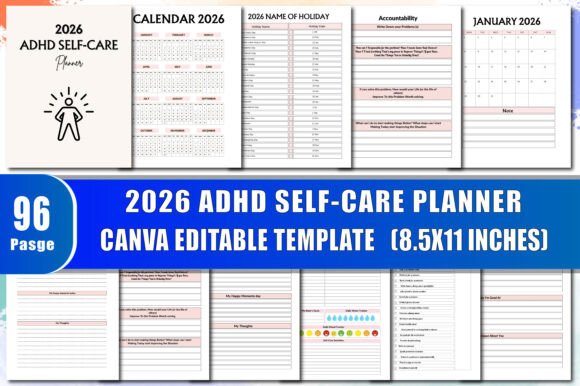Download 2026 Adhd Self Care Planner - Adhd self care planner Collection